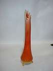 M314   L.E. Smith Orange 1960s Tall Vase Art Deco