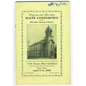   Methodist Episcopal Church 1929 Program and Directory 