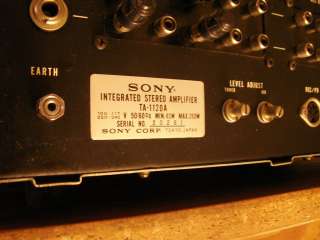 Incredible condition Rare Vintage Sony Integrated Amplifier Model TA 