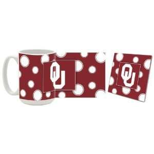 Oklahoma Mug & Coaster Gift Box Combo Oklahoma Sooners Beverage 