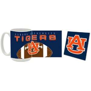  Auburn Mug & Coaster Gift Box Combo Auburn Tigers Beverage 