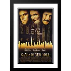 Gangs of New York 32x45 Framed and Double Matted Movie Poster   Style 