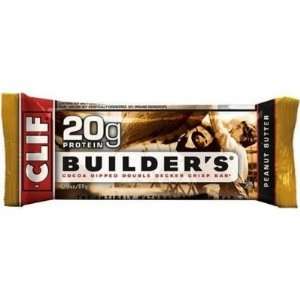 Clif Bar Builders Peanut Butter (Pack of 12)  Grocery 