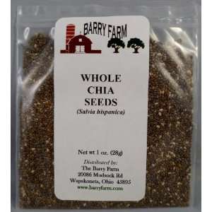 Chia Seeds, Whole, 1 oz.  Grocery & Gourmet Food