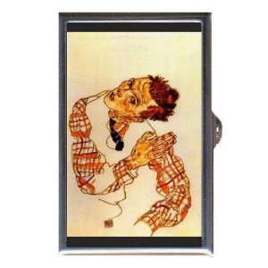  Self Portrait Egon Schiele Coin, Mint or Pill Box: Made in 