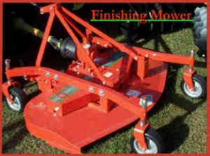Finishing   grooming 48 inch mower, with gauge wheels,  