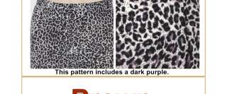 Sexy Leggings Leopard footless gray brown M ~ XL Tights Pants 