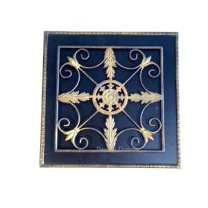  Wrought Iron Wall Decor, Hanging Frame Scroll Plaque 