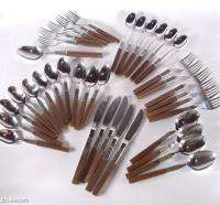 Stainless Flatware Wood Handle Northland Japan 38 Pc Anticipation 
