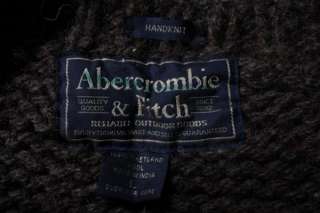 Abercrombie & Fitch Brown 100% Shetland Wool Sweater L  