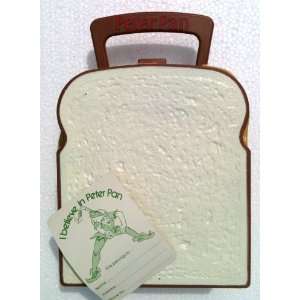 Vintage 1974 PETER PAN PEANUT BUTTER SANDWICH Lunchbox & Label MAIL A 