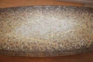 Mosaic Tile Surf Board Coffee Table Studio Mexico Mod  