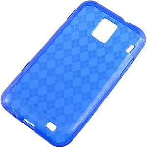  TPU Skin Cover for Samsung Focus S i937, Argyle Blue 