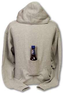 Beer Hoodie Sweatshirt with Beer Pouch   Blank  