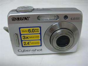 Sony Cyber shot DSC S500 6.0 MP Digital Camera   Silver AS IS PARTS 