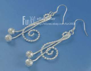 Wholsale,Free Shipping Pair Earrings,Fashion Solid Silver Jewelry 