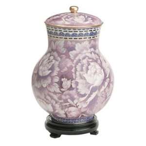  Purple Floral Cloisonne Cremation Urn: Home & Kitchen
