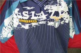 SS LAZIO OFFICAL BLUE UMBRO JERSEY IN ALMOST NEW COND XXL  