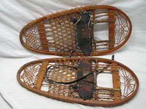 EARLY US C.A. LUND SNOWSHOES SNOW SHOES MILITARY WWII  