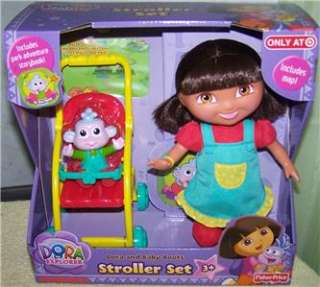 Dora the Explorer * Dora & Baby Boots* Stroller Set New  