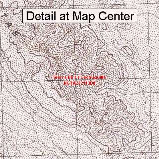 USGS Topographic Quadrangle Map   Sierra De La Lechuguilla, Arizona 