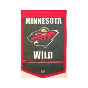  Minnesota Wild 12x18 Traditions Wool Banner Sports 