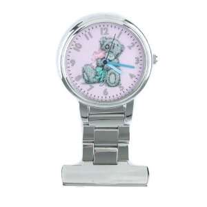  Me To You  Bear Silver With Pink Face Nurses Fob Watch 