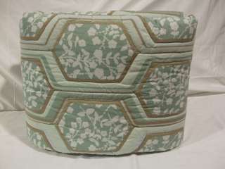 STYLE & CO   Pastiche Green & White Full/Queen Quilt  