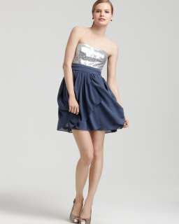 Aqua Sequined Top Dress  