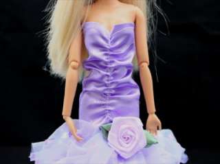 Free Shipping Barbie Princess Dresses Clothes Gown For Dolls Party B14 