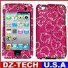Pink Zebra Bling Hard Case Cover Apple iPod Touch 4 4th  