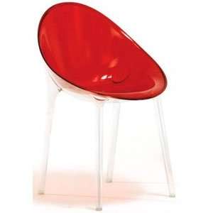   . Impossible Chair Transparent Red by Philippe Starck: Home & Kitchen