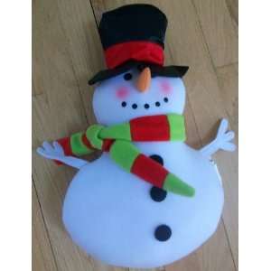   White Christmas Holiday Winter Decorative Plush Pillow: Toys & Games