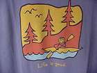 Life is good NWT s/s menss t shirt Good Karma Jake canoe blue xxlarge
