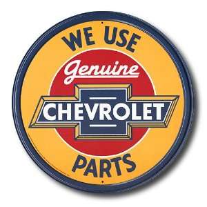   Auto Parts Tin Sign  Genuine Chevrolet Parts