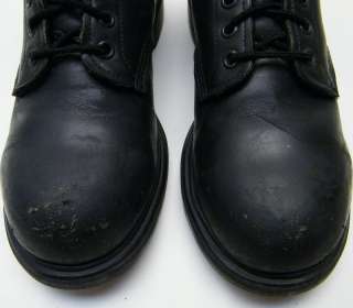 MENS VTG RED WING 2243 WORN BLACK LACE UP LEATHER STEEL TOE WORK BOOTS 