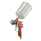 DeVilbiss GTI620G Gravity Feed HVLP Paint Gun with Aluminum Cup and 1 