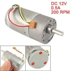  Amico 37mm Gearbox DC12V 0.5A 200RPM DC Geared Motor for Auto 