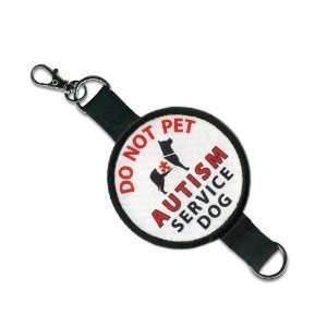  Creative Clam Autism Service Dog Do Not Pet Red Round 