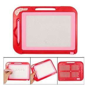   : Red Pink Plastic Frame Magnetic Writing Drawing Board: Toys & Games