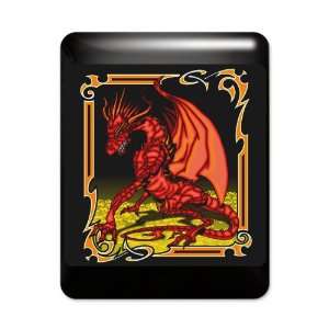  iPad Case Black Red Dragon Tapestry 