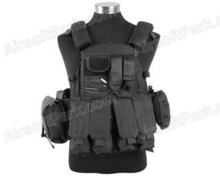 1000D US Navy Seals Tactical Molle Vest Black  