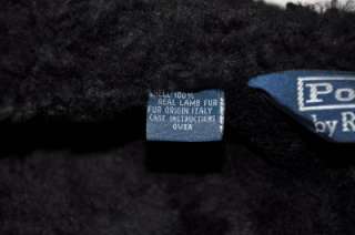 Polo Ralph Lauren DAKOTA SHEARLING Leather Jacket XL  