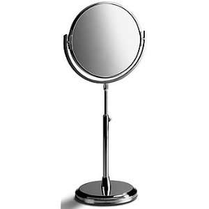   Reversible Round Brass Vanity Makeup Mirror   L107PB