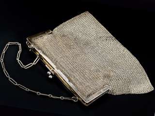 Sterling Silver Chain Mail Handbag 1913  