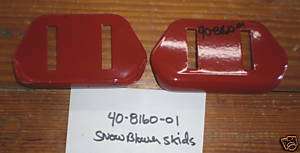 Toro Snow Blower Skids #40 8160 01 for a set of two  