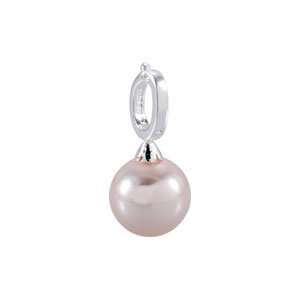  28156 Silver 12.00Mm Kera Pearl Charm: Jewelry