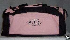 PERSONALIZED Gymnastics PINK Duffle Bag Duffel tote NEW  