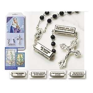  Black Crystal Mysteries Rosary Gift Pack