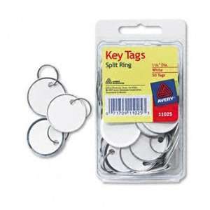  Avery® Metal Rim Key Tags TAG,KEY,MTL RIM,50/PK,WHT (Pack 